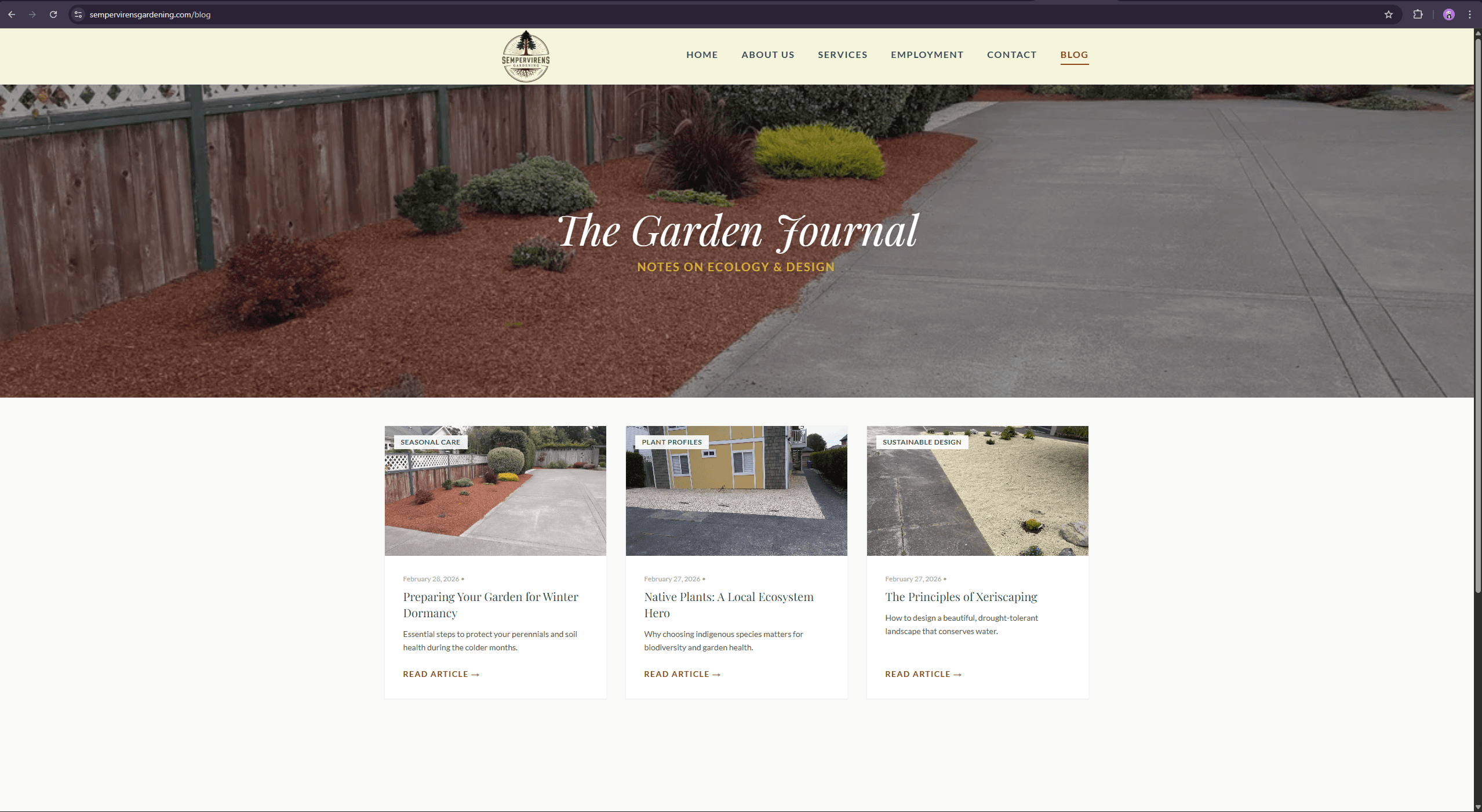 Sempervirens Gardening