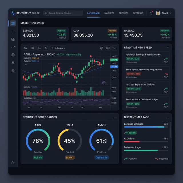 AI Finance Sentiment Tracker